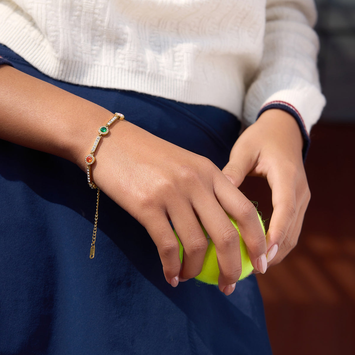 Pretty Rainbow Station Bracelet