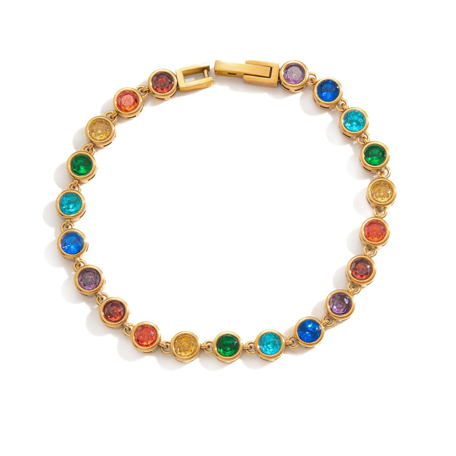 Luna Round Tennis Bracelet