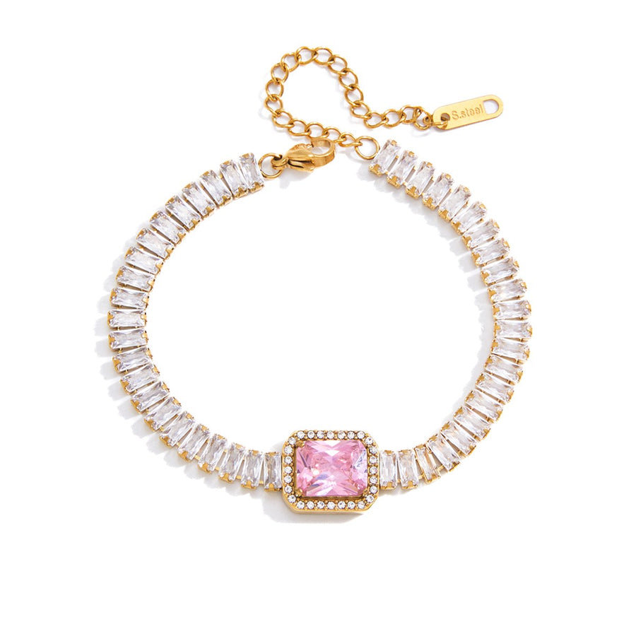 Elle Baguette Tennis Bracelet
