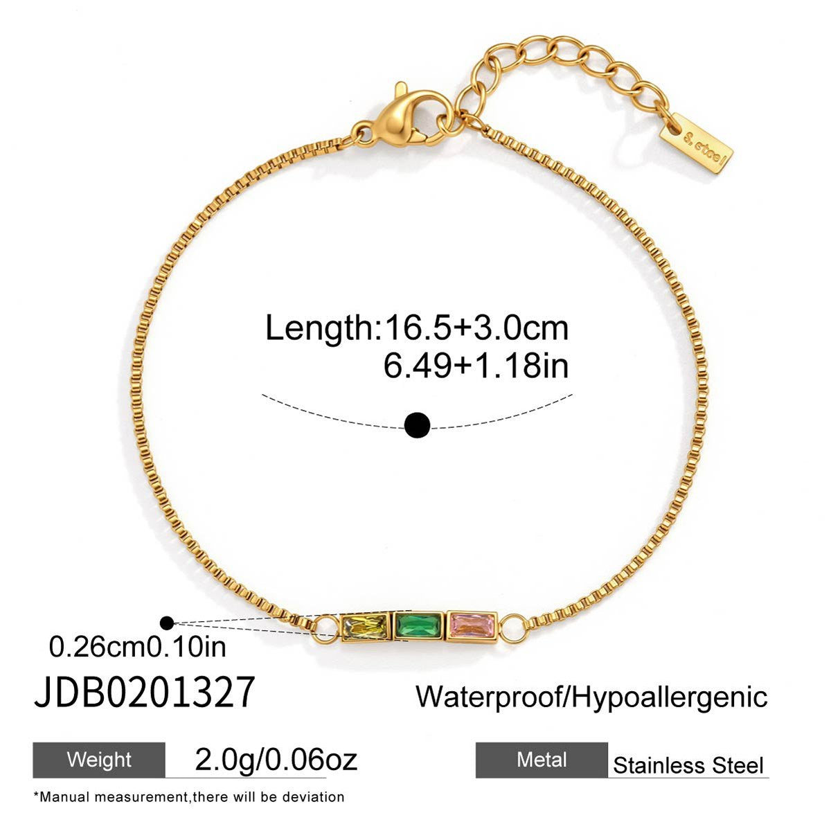 Her Gem Bar Bracelet