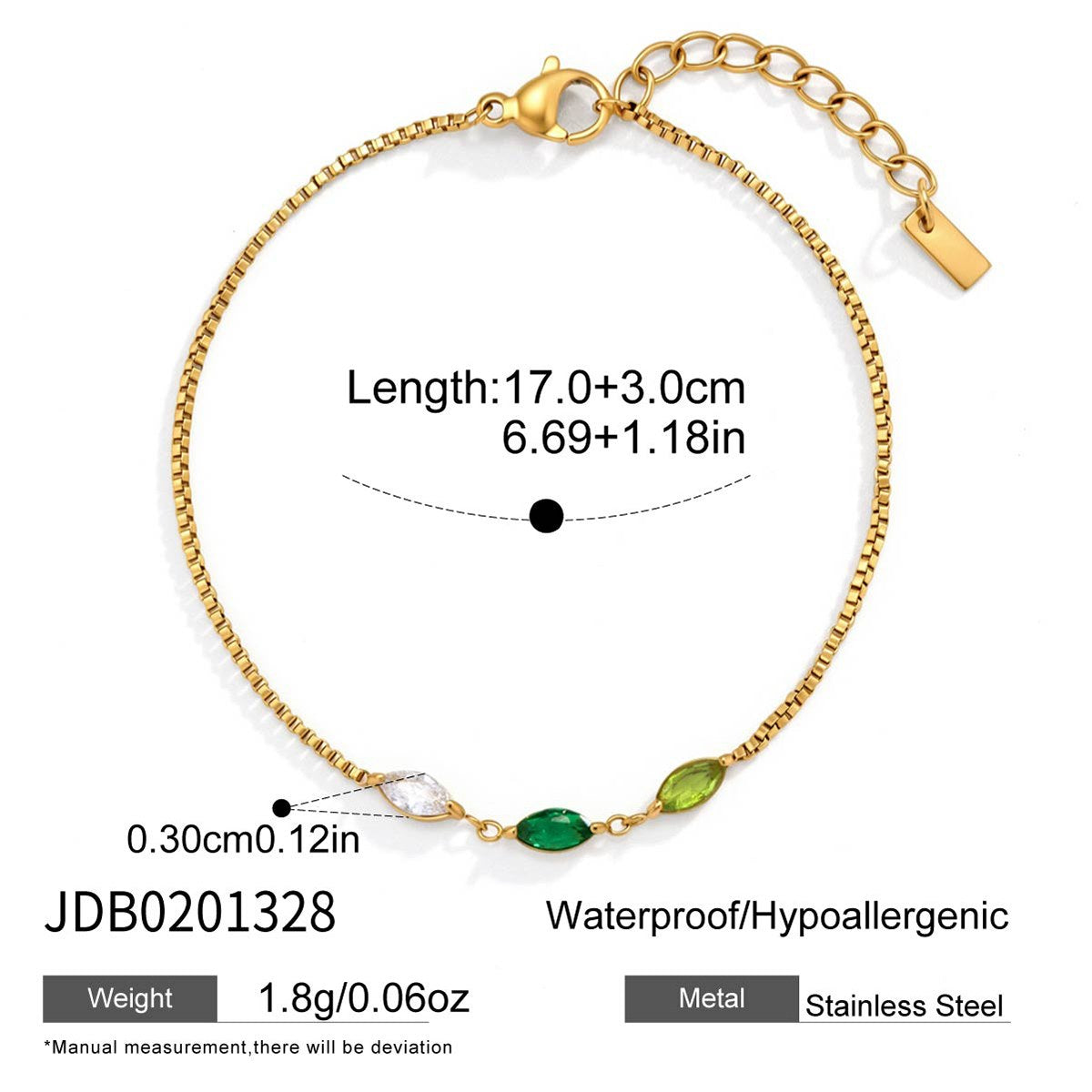 Reset Marquise Trio Bracelet