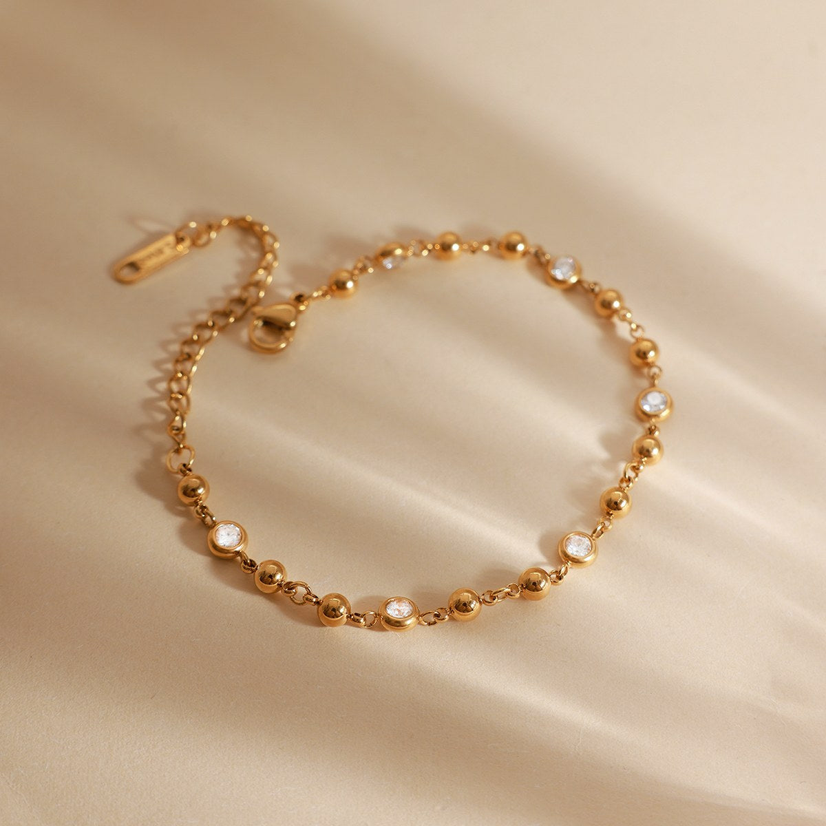 Elevated Bezel Crystal Bracelet