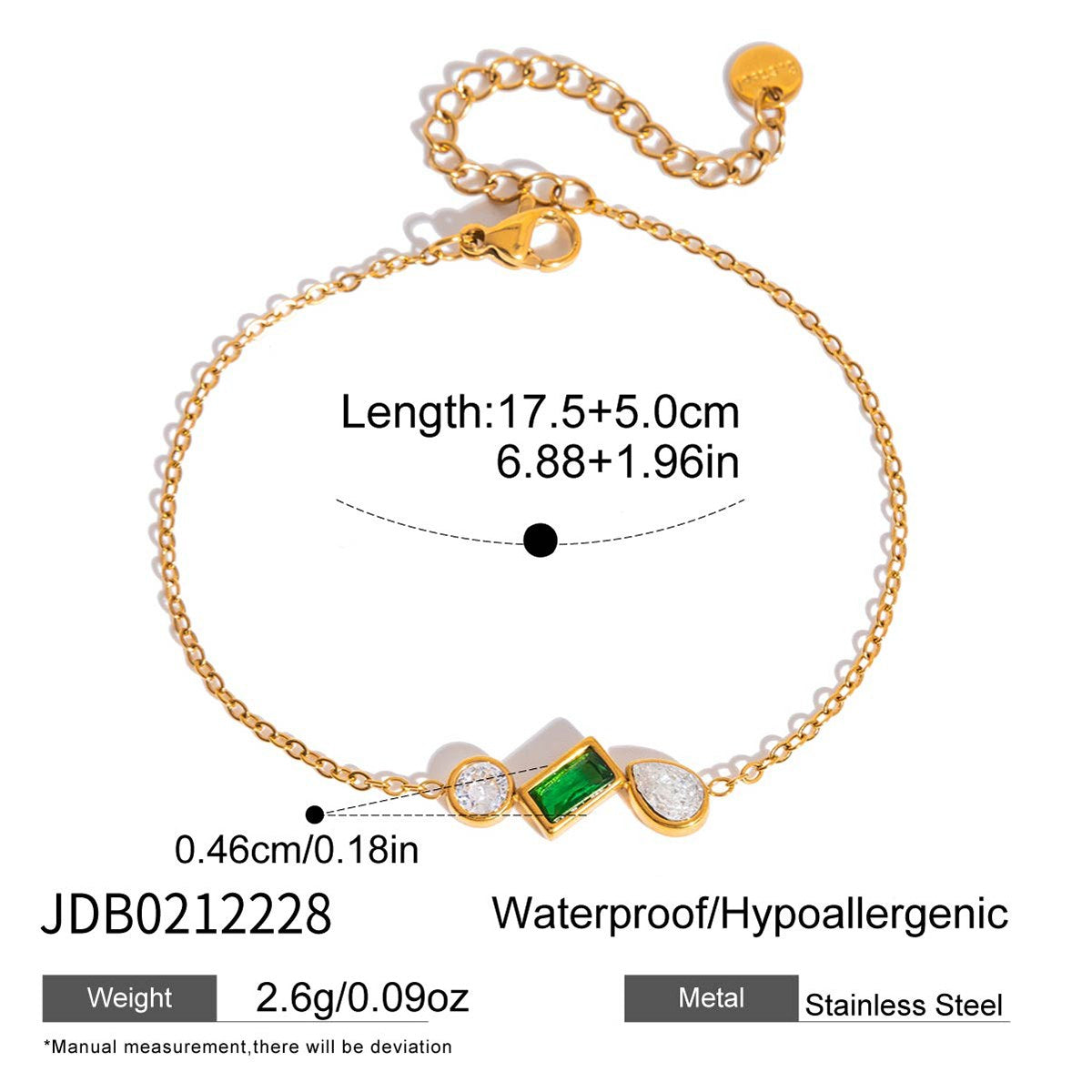 Reset Emerald Duo Bracelet