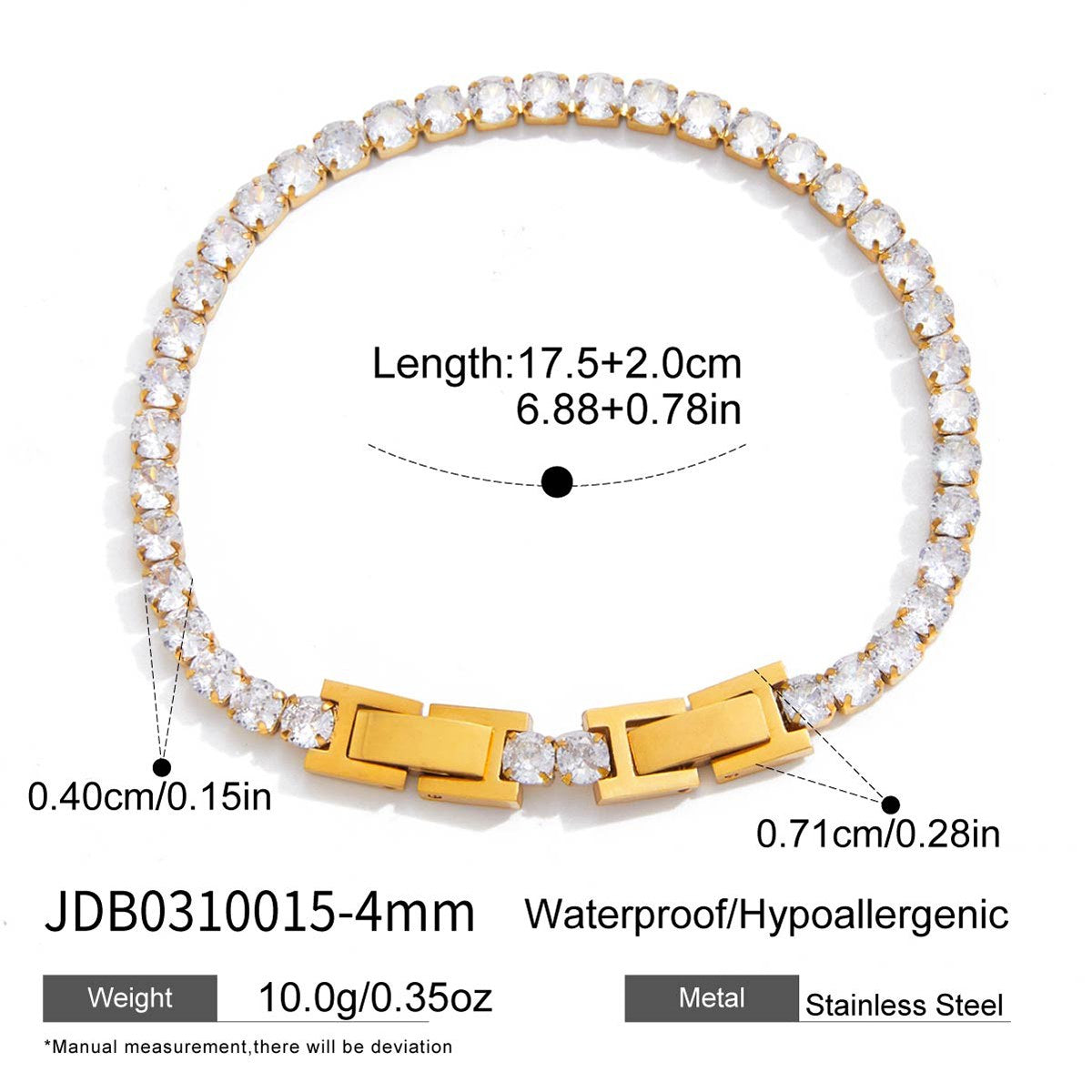 Iconic Classic Tennis Bracelet 4mm