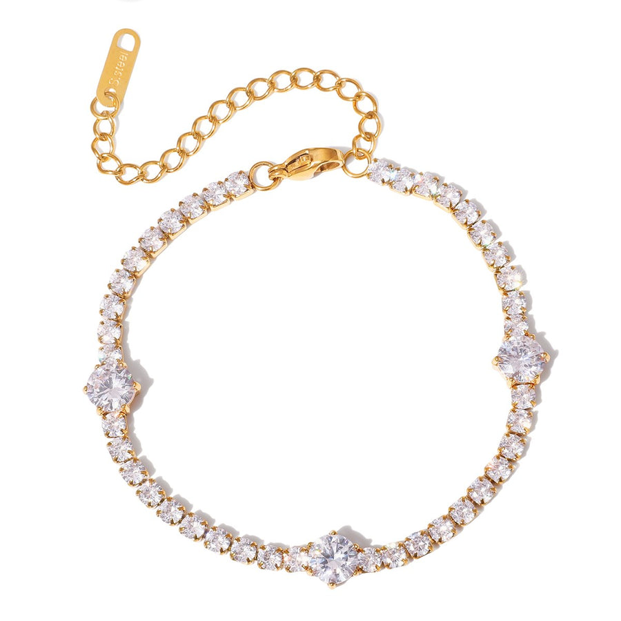 Pia Square Tennis Bracelet