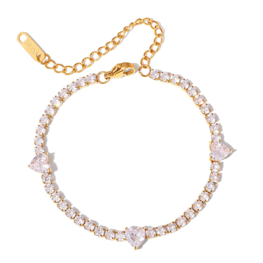 Remi Heart Tennis Bracelet
