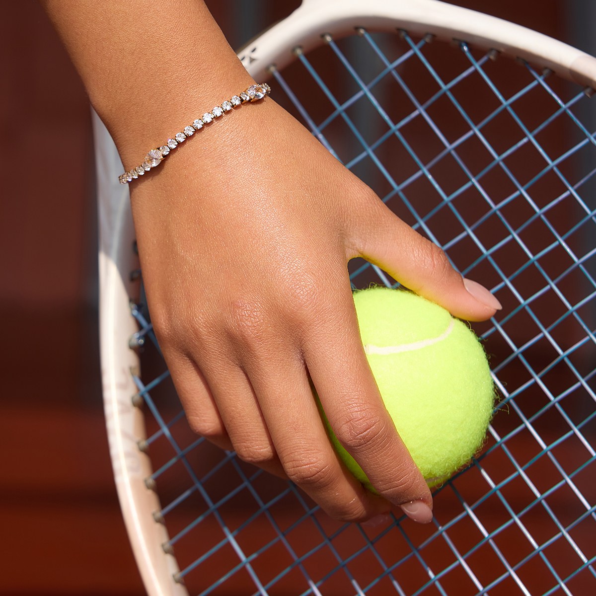 Glowing Emerald Cut Accent Tennis Bracelet