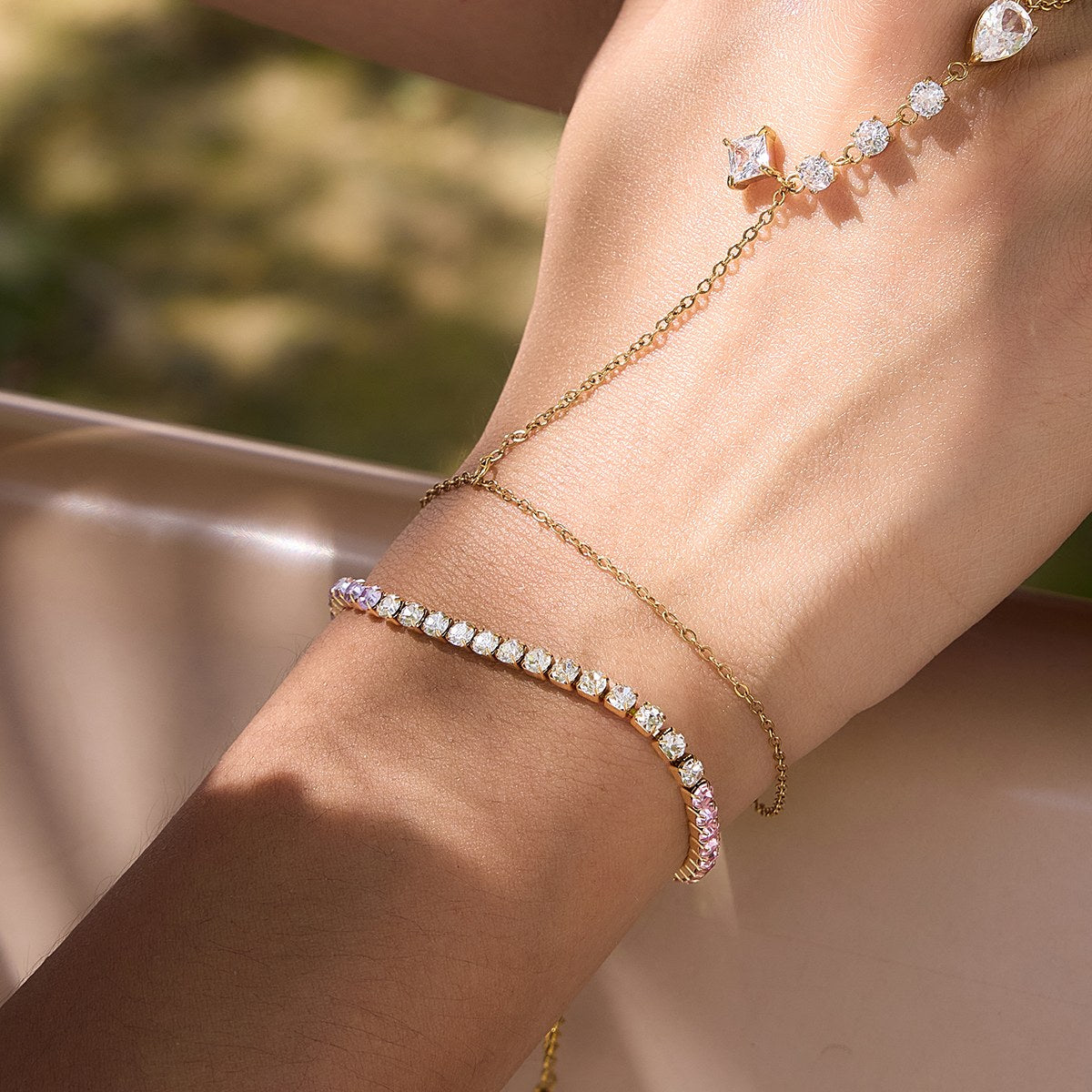 Aura Lavender Pink Tennis Bracelet