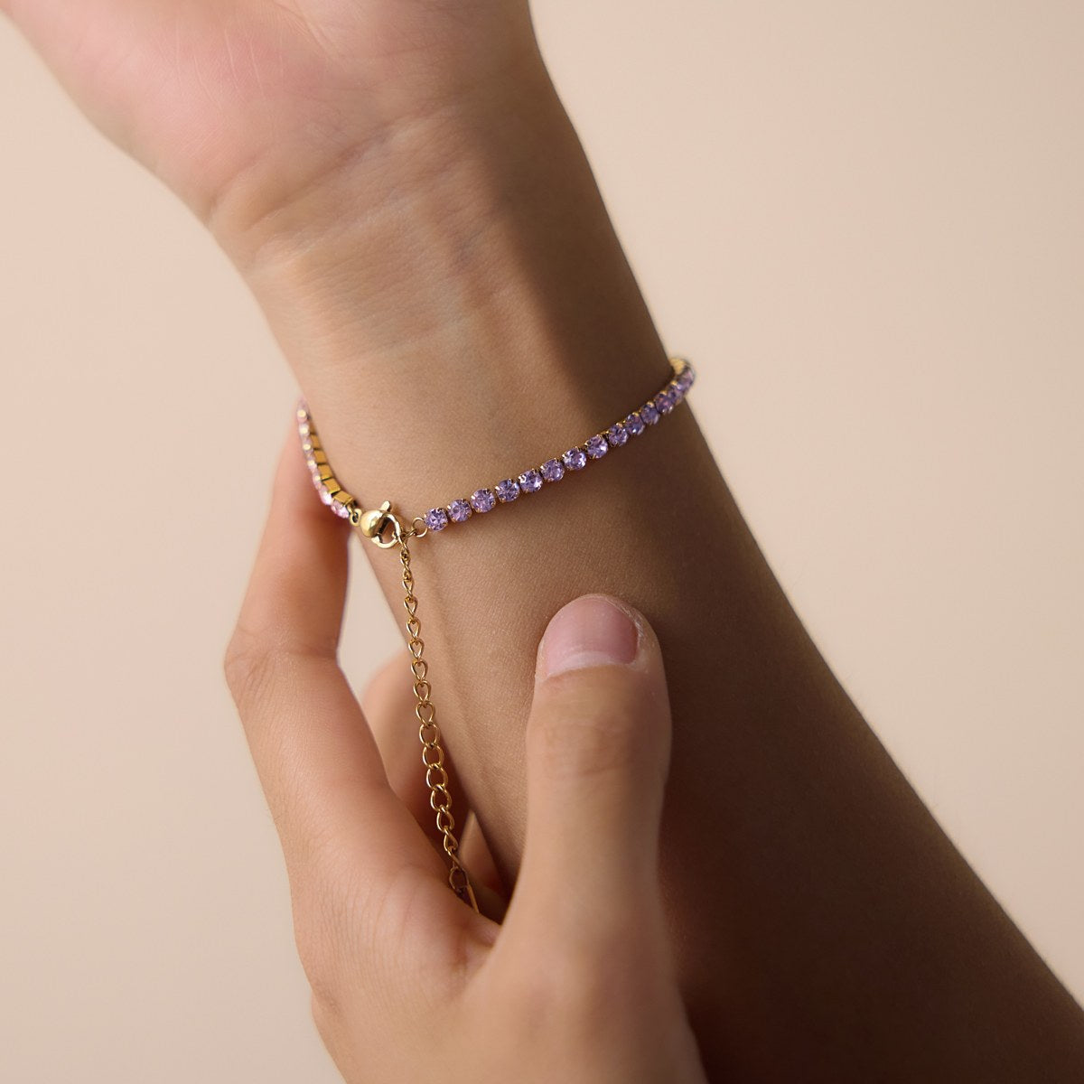Aura Lavender Pink Tennis Bracelet