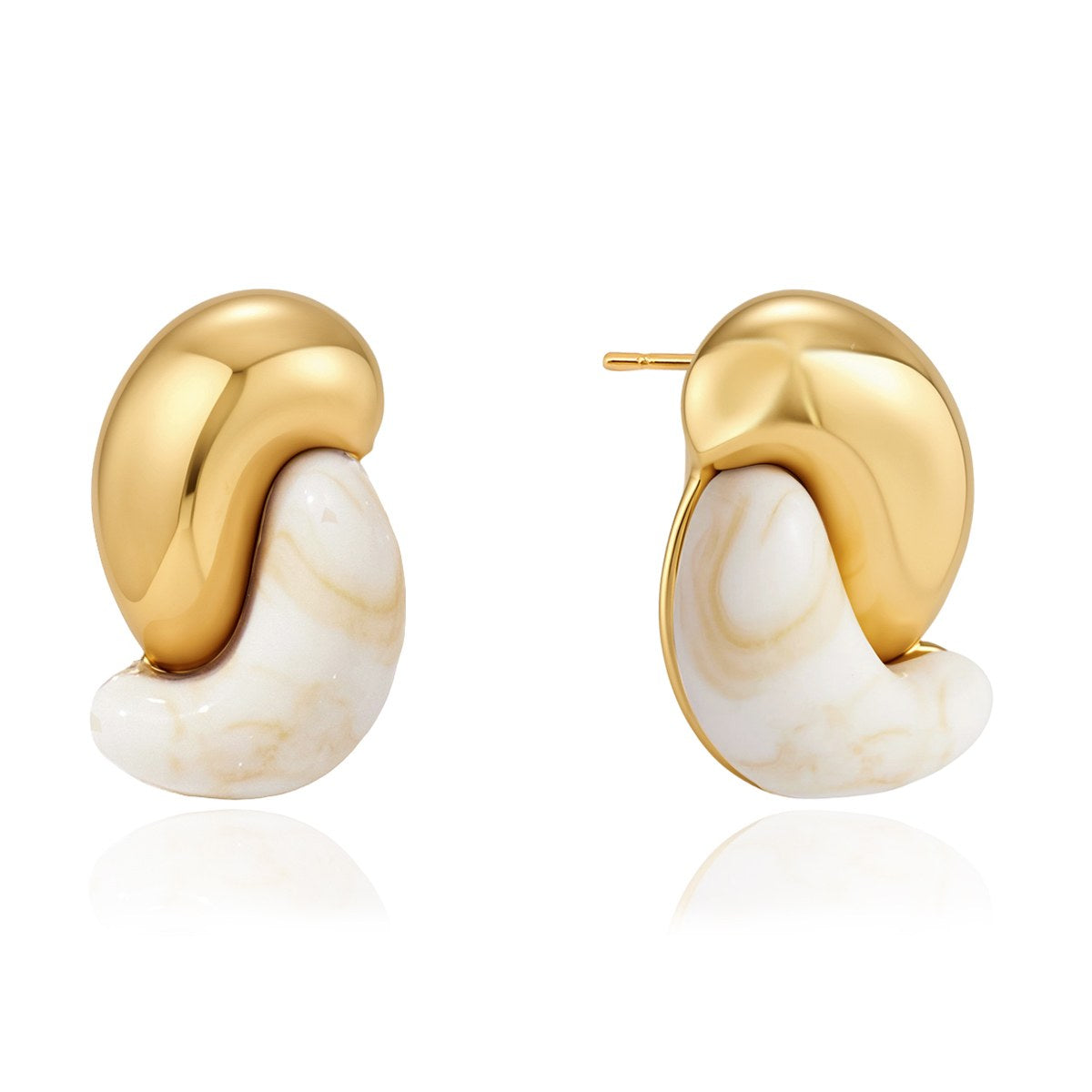 Muse Cream Swirl Earrings