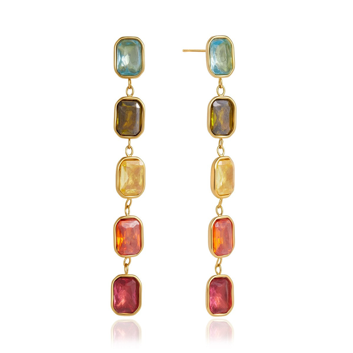 Iconic Jewel Baguette Drop Earrings