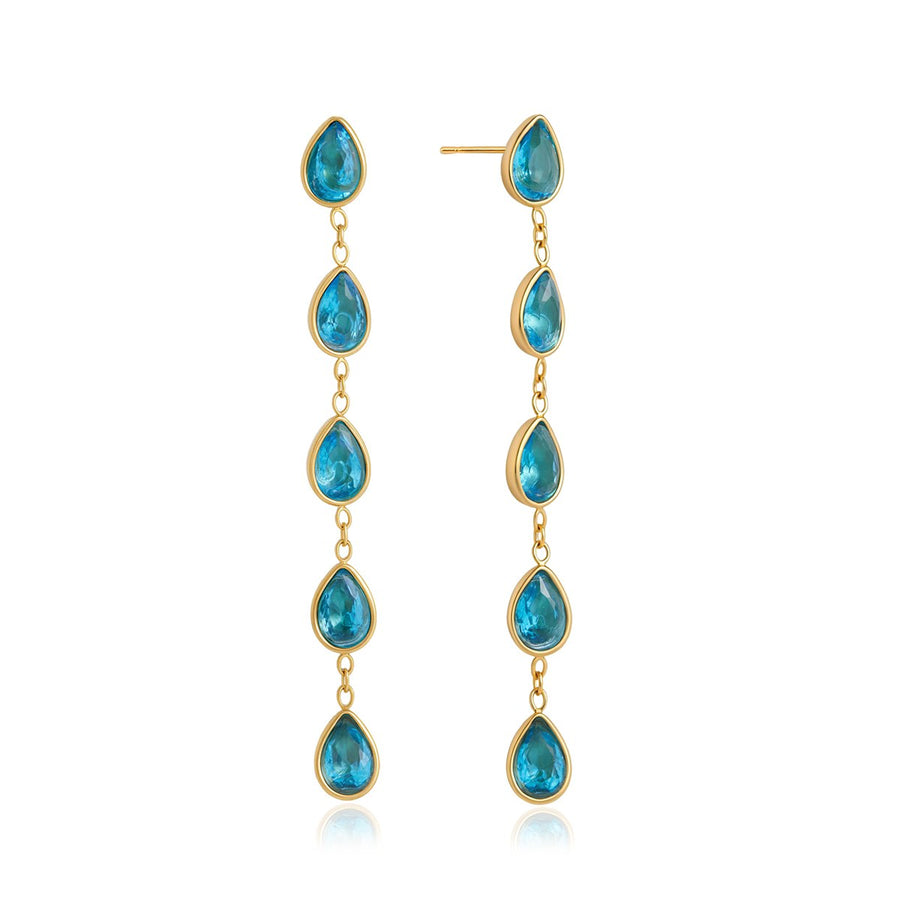 Zia Drop Earrings · Blue