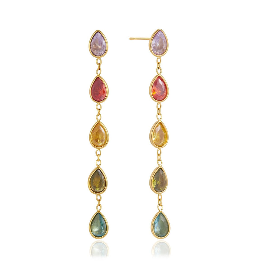 Zia Drop Earrings · Rainbow