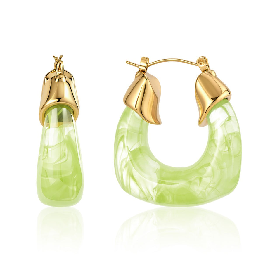 Elsa Tulip Hoops · Lime