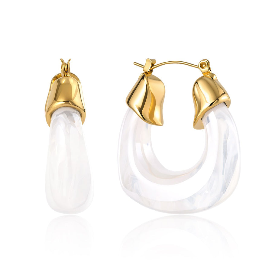 Elsa Tulip Hoops · Clear