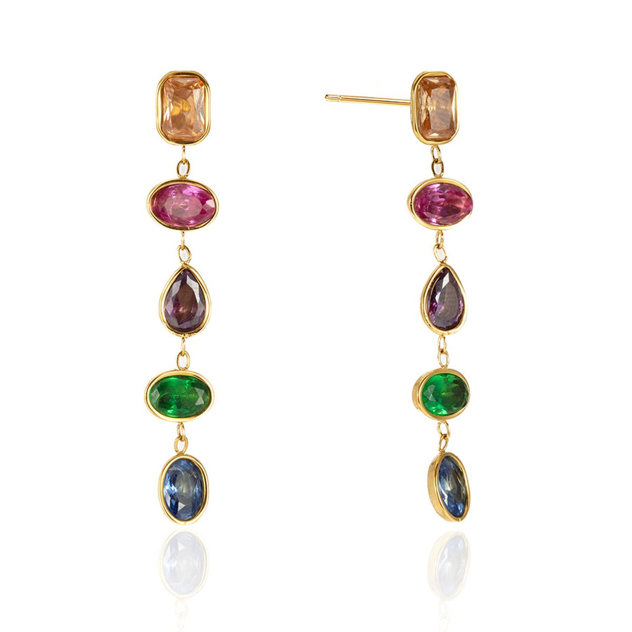 Isla Cascade Earrings · Rainbow