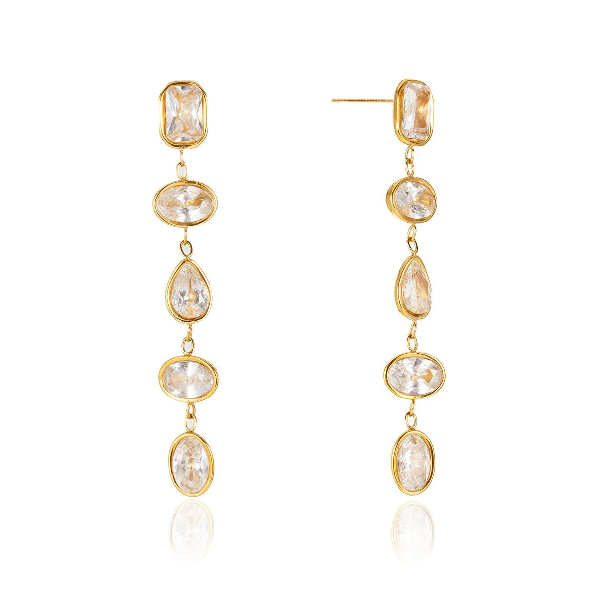 Iconic Crystal Gem Cascade Earrings