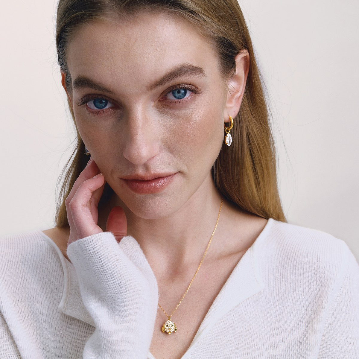 Elevated Marquise Drop Hoops