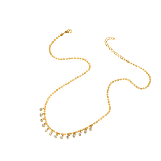 Lila Pearl Drop Necklace