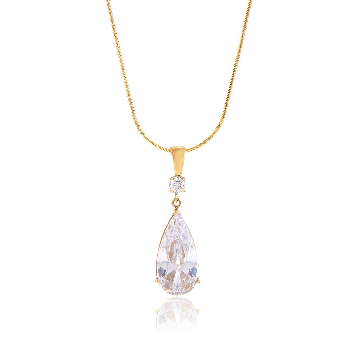 Iconic Crystal Teardrop Necklace