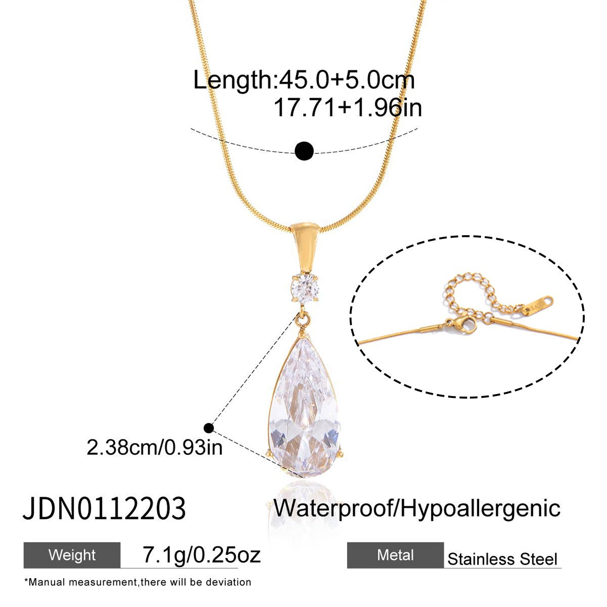 Iconic Crystal Teardrop Necklace