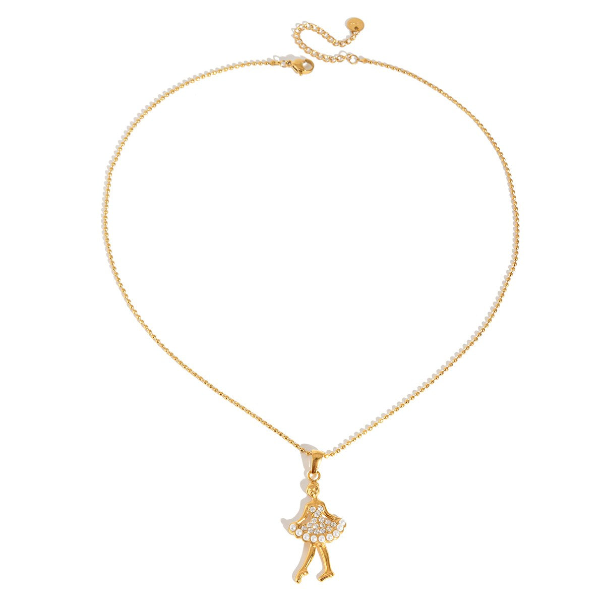 Muse Ballerina Charm Necklace