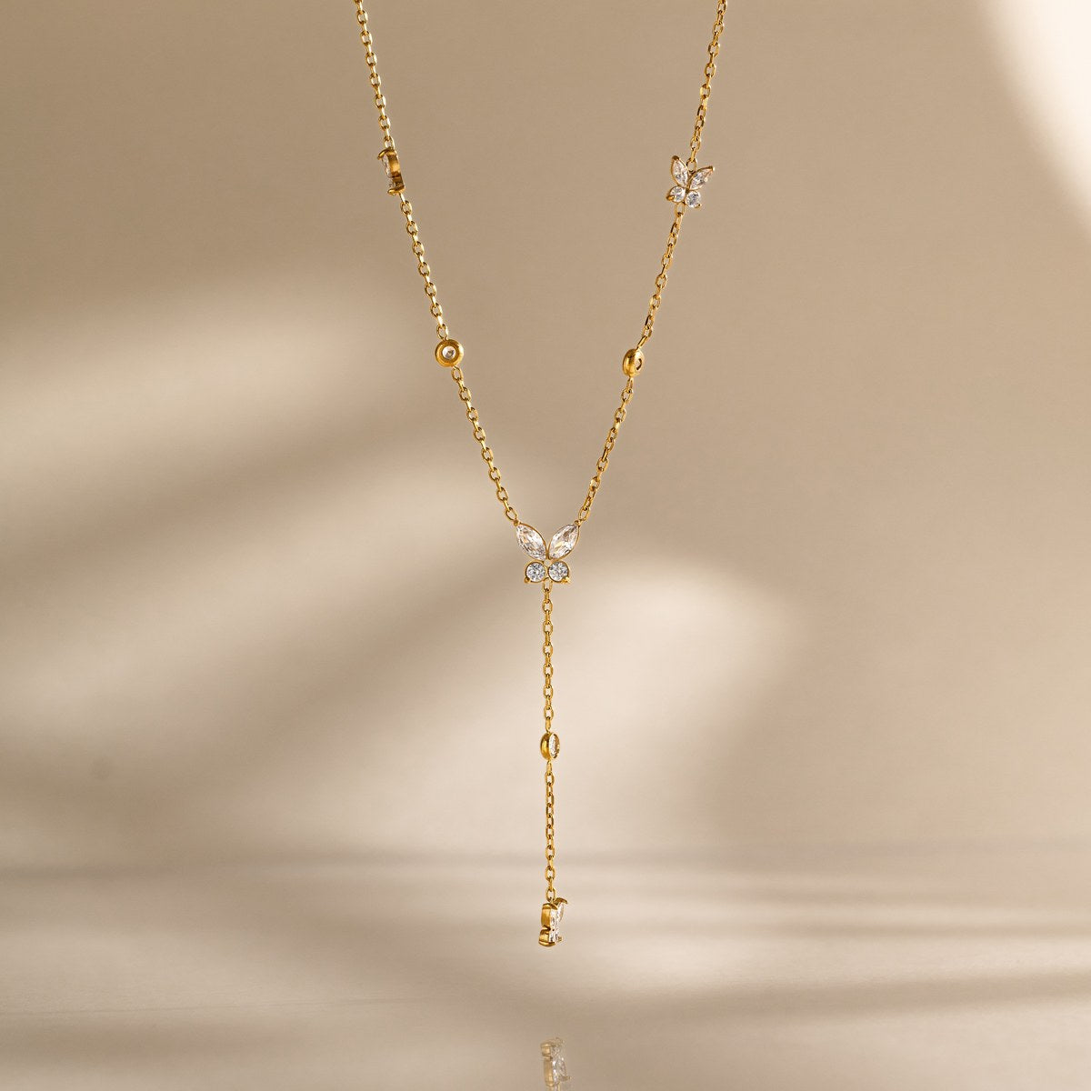 Becoming Butterfly Y Necklace