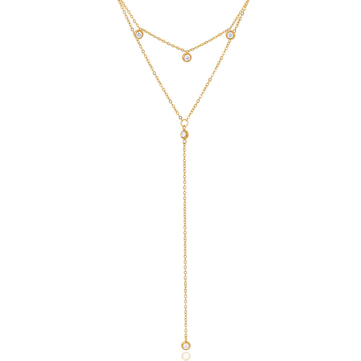 Elevated Layered Lariat Necklace