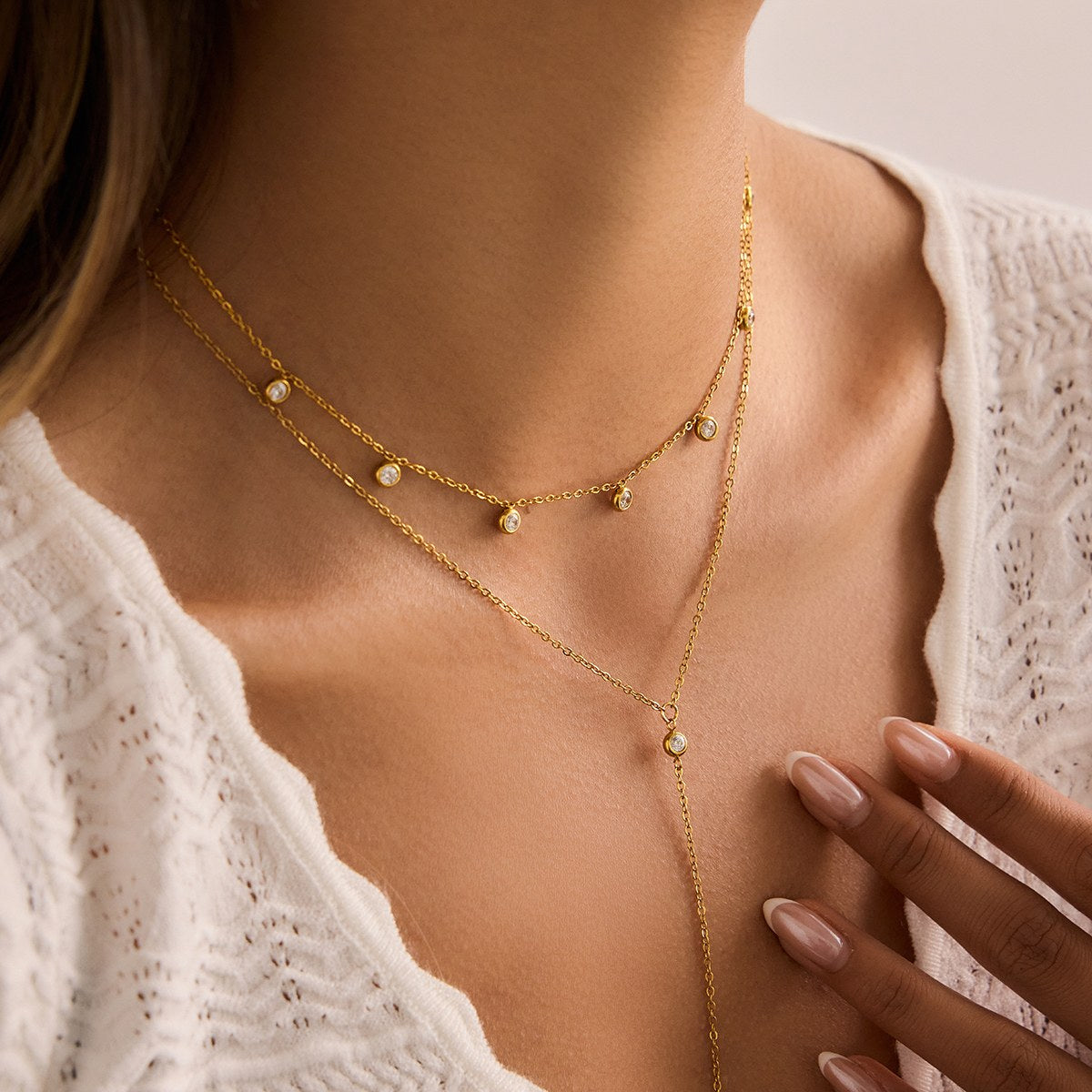 Elevated Layered Lariat Necklace