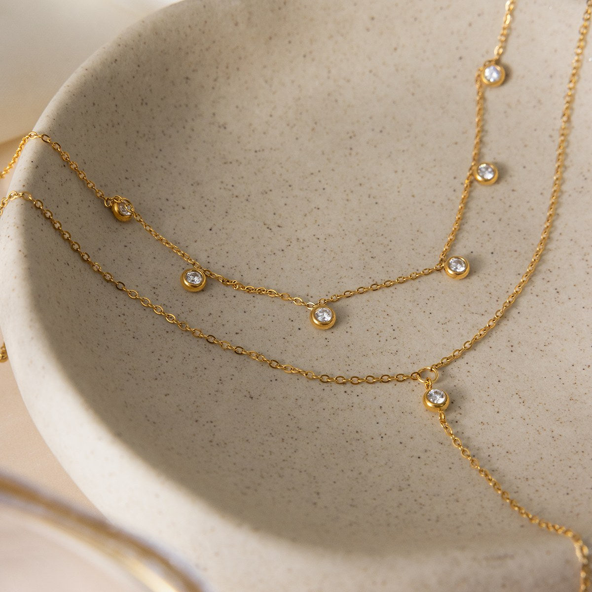Elevated Layered Lariat Necklace