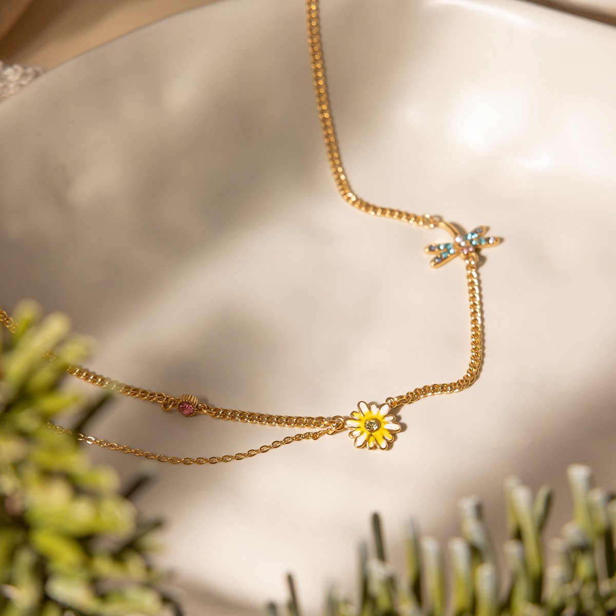 Becoming Daisy Dragonfly Necklace