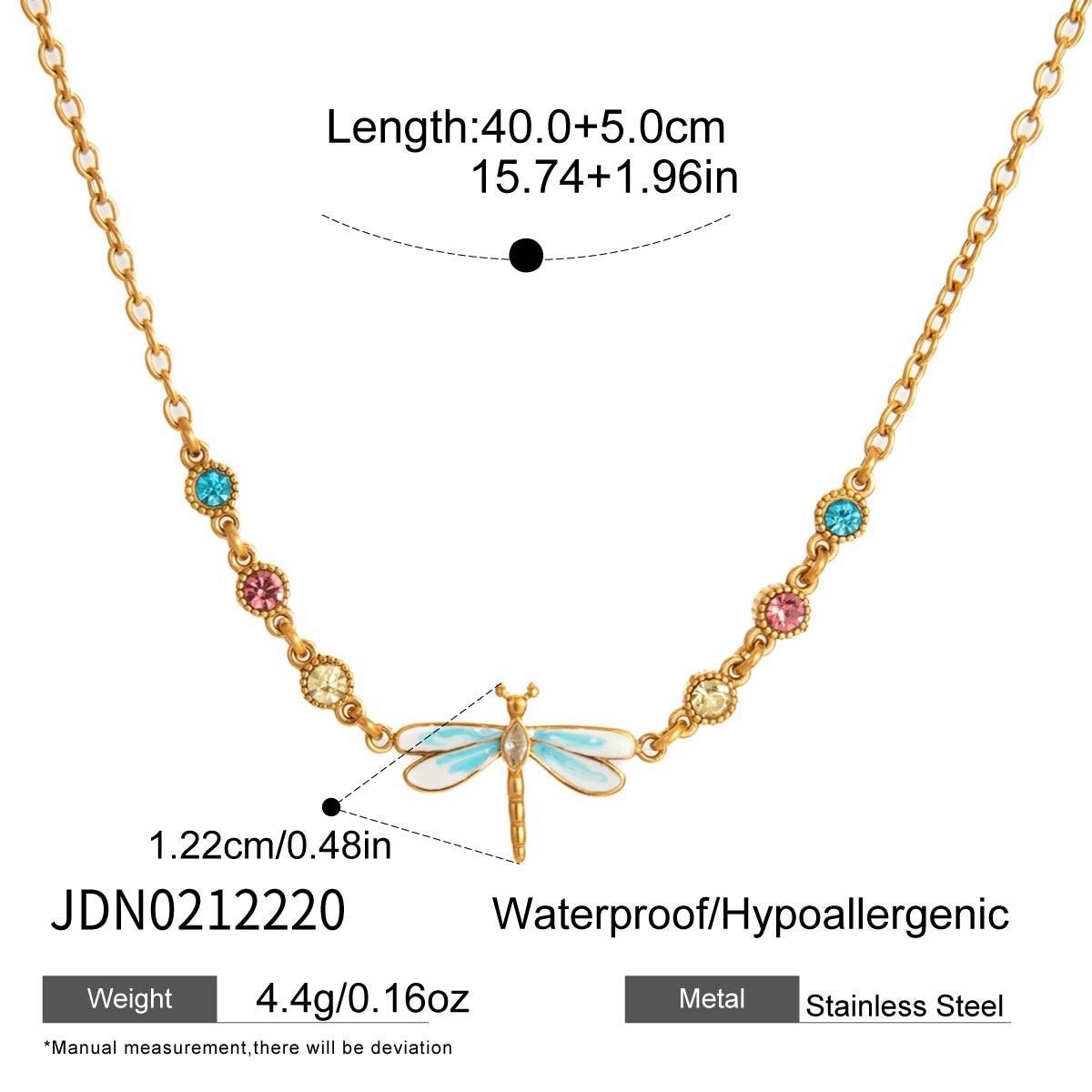 Becoming Dragonfly Station Necklace