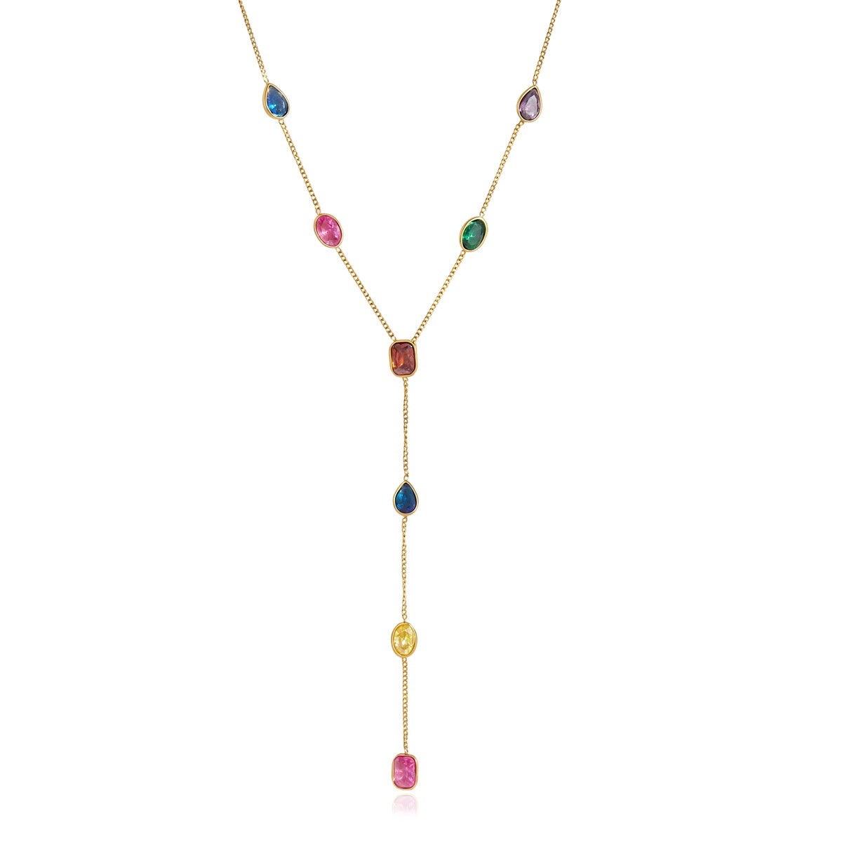 Rare Jewel Drop Y Necklace