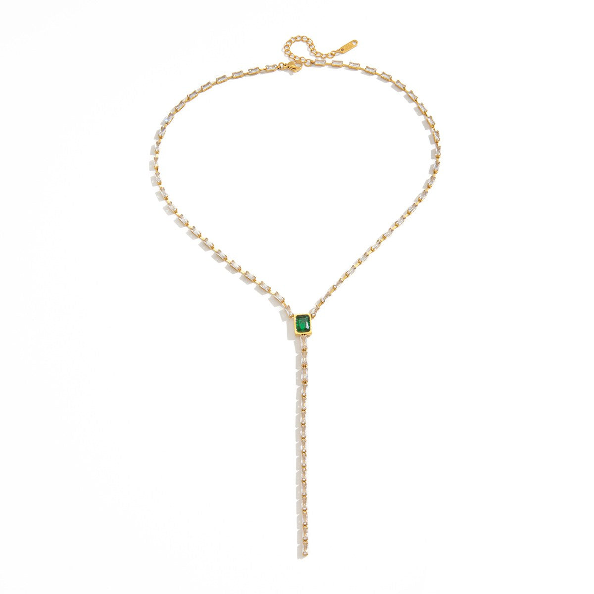 Iconic Crystal Y Lariat Necklace