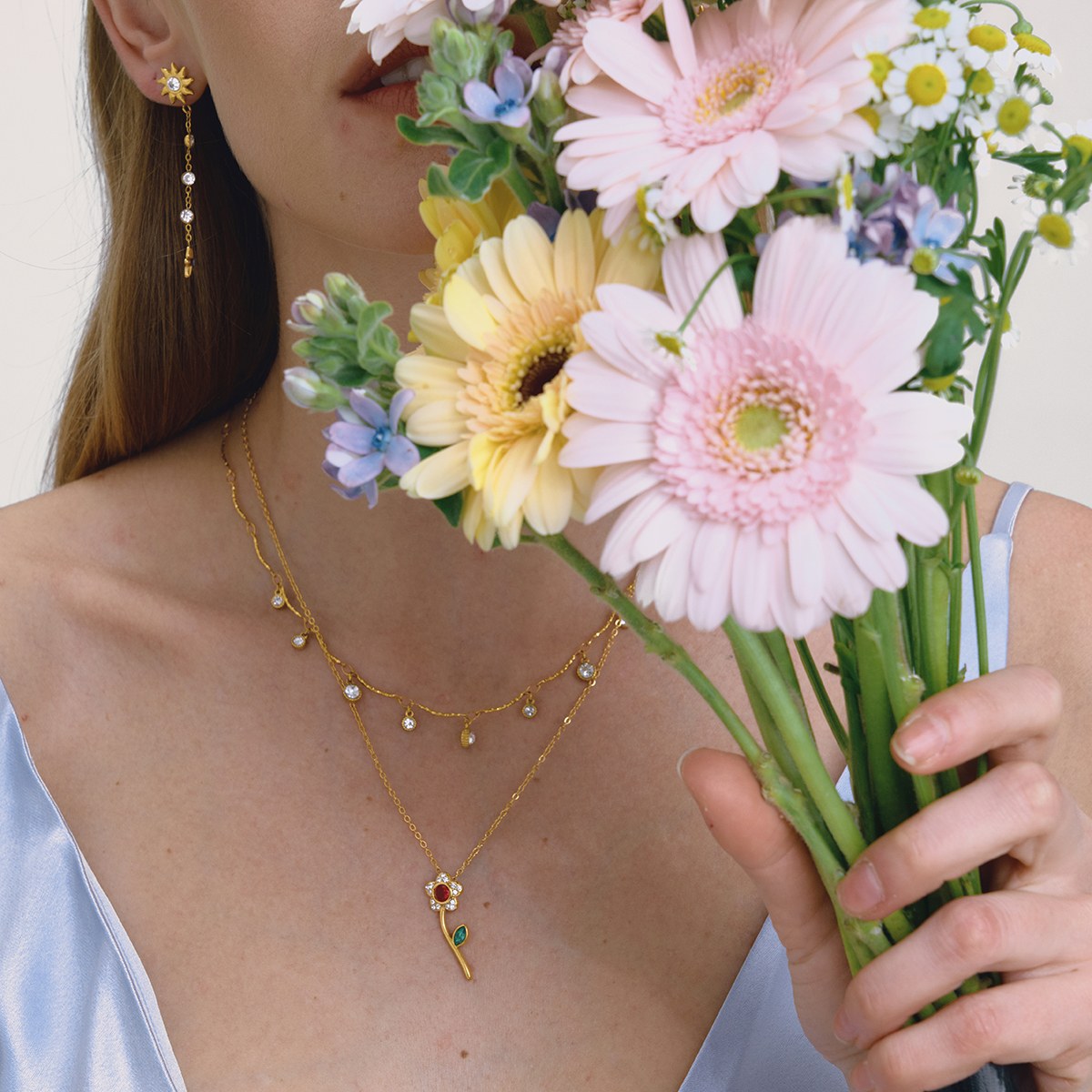 Muse Rose Pendant Necklace