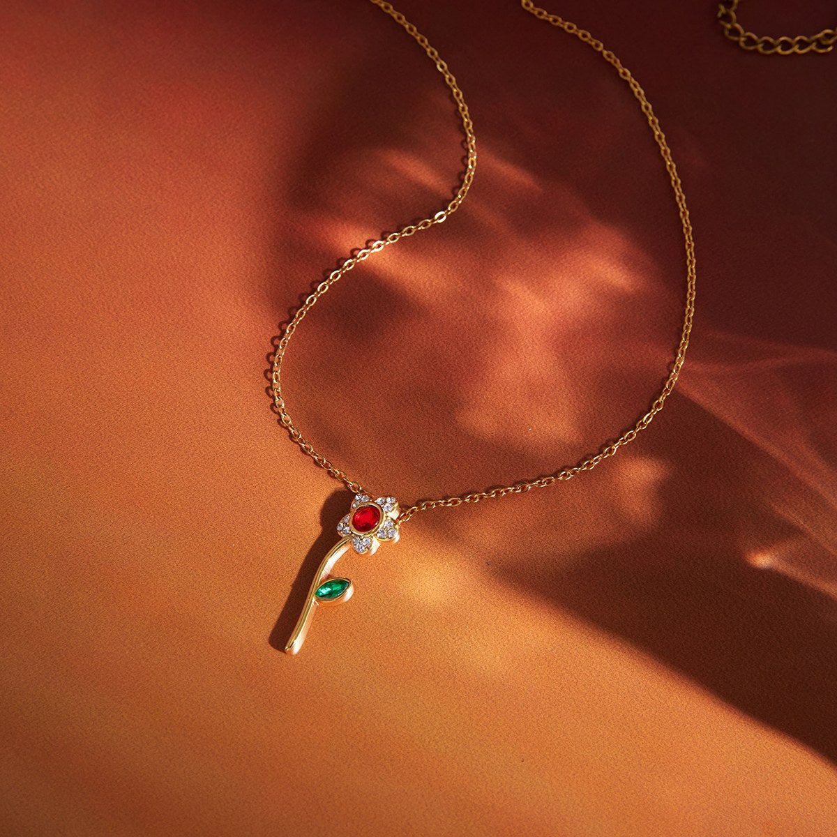 Muse Rose Pendant Necklace