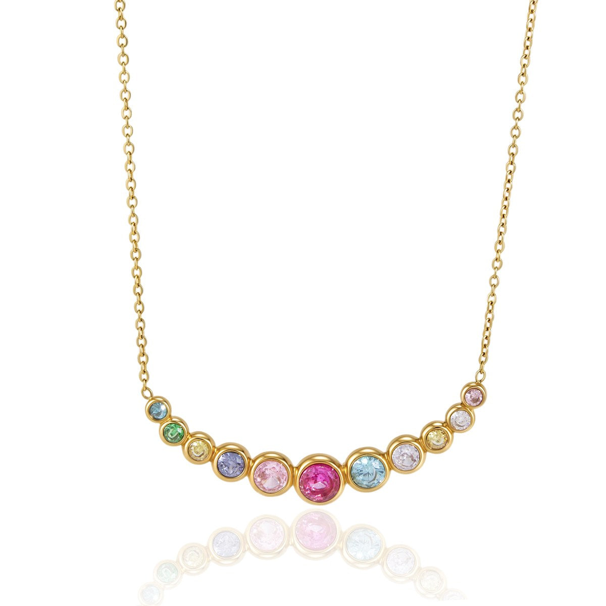 Aura Rainbow Smile Necklace