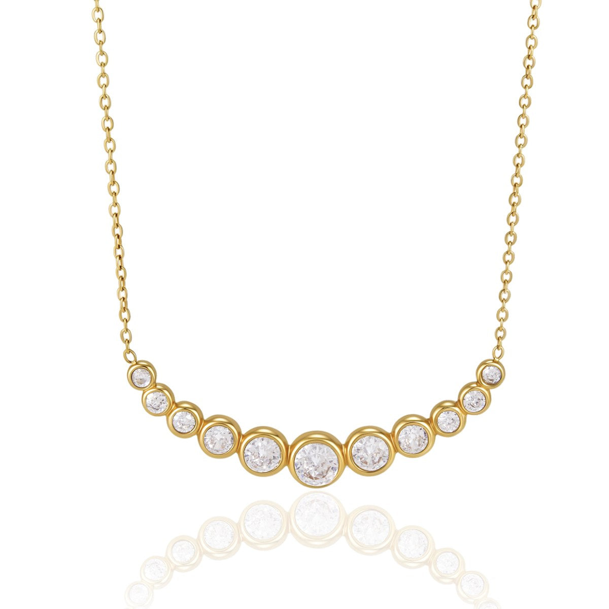Iconic Crystal Smile Necklace