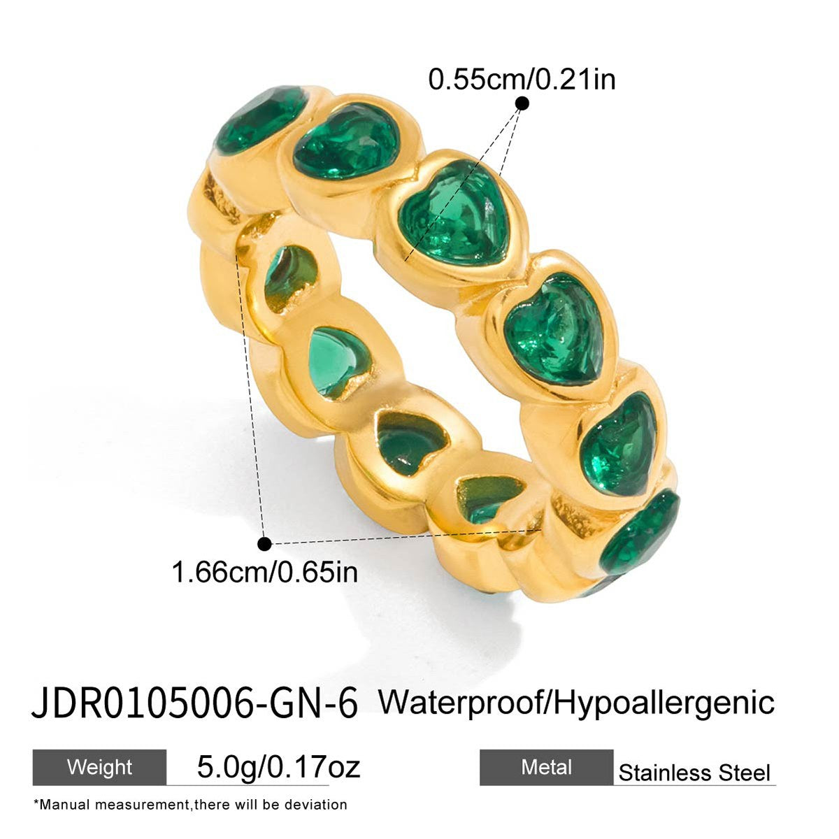 Rare Heart Eternity Ring
