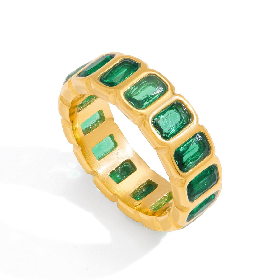 Celia Eternity Ring · Green