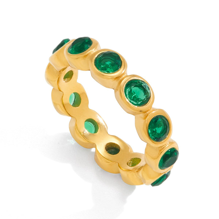 Edie Eternity Ring · Green