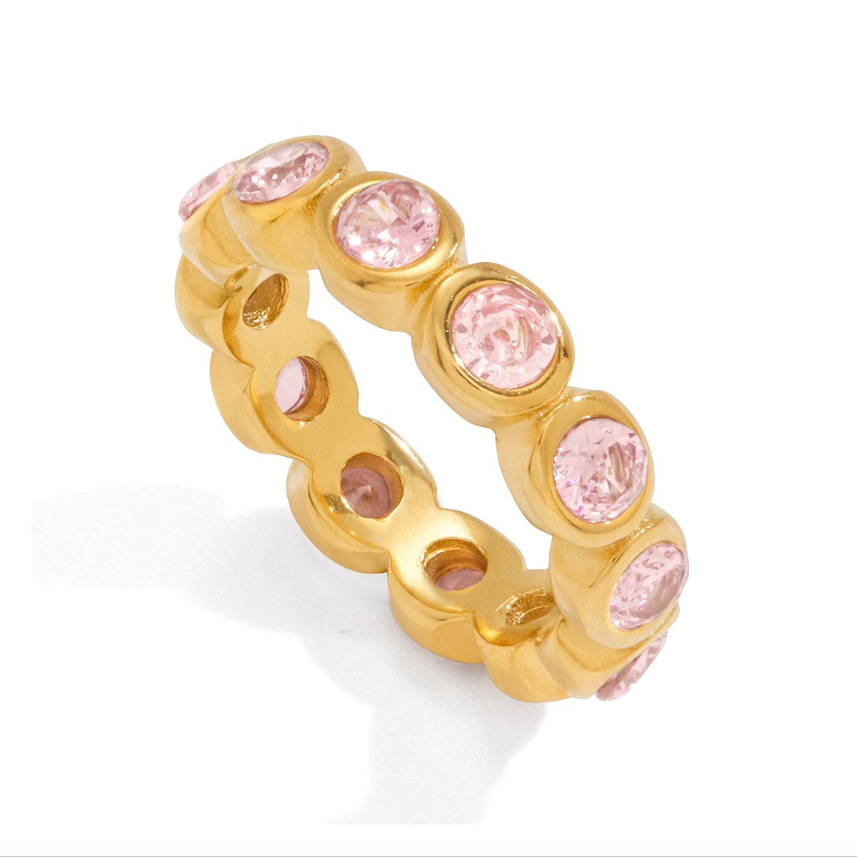 Chosen Pink Oval Eternity Ring