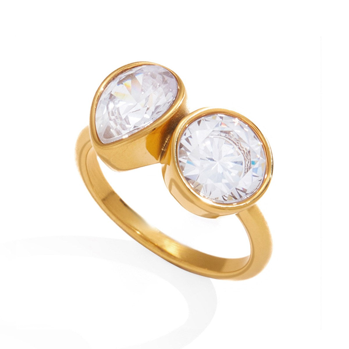 Her Double Crystal Ring